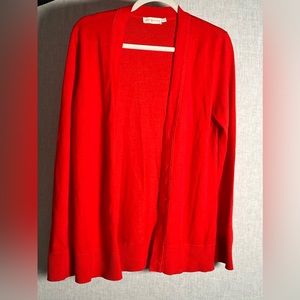 Tory Burch 100% Merino Wool Sweater Cardigan- Large‎